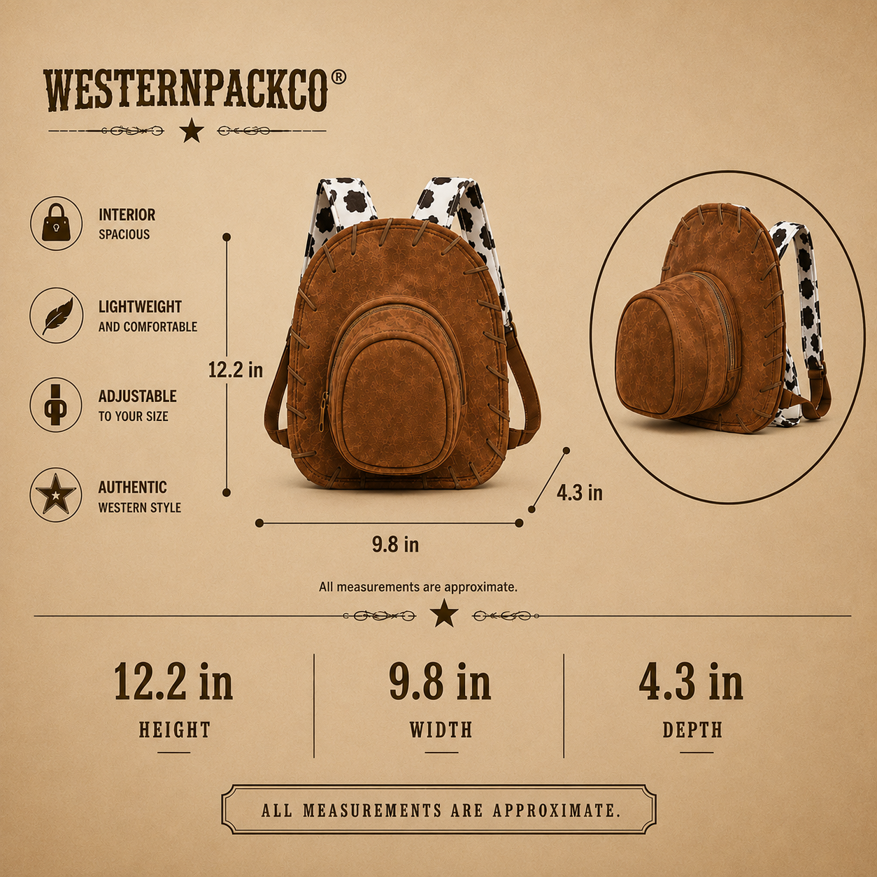 WESTERNPACKCO® COWBACKPACK